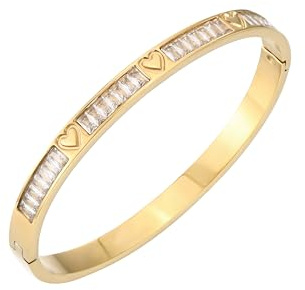 MILAKOO Damen Edelstahl Armbänder Minimalismus Glänzend Dünn Oval Form Armband Stackable Armreif für Mama Frauen