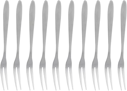 LIFKOME 20 pièces Fourchettes à Fruits Acier Inoxydable de Fourchettes à Deux Dents pour Desserts Accessoires pour Banquets et à