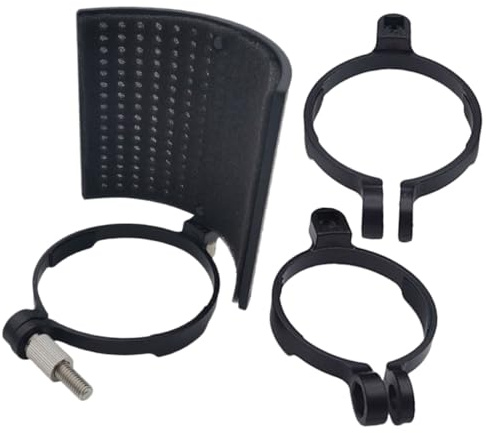 U-förmiger Mikrofon Windschutz mit Clip On Design, Schwarz | 1 Satz, Metall und Abs Kunststoff, für Boden und Tischständer, Staubschutz für Mikrofone
