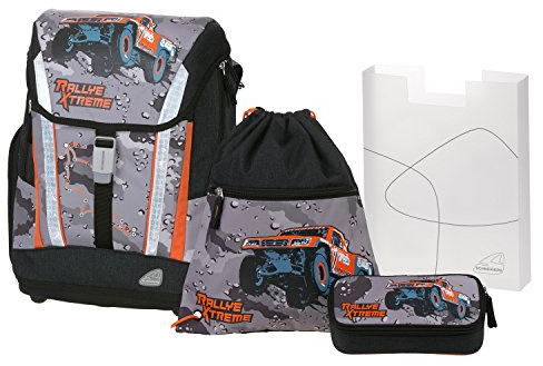 Schnediers Vienna 78302-075 Schulranzenset Soft Ralley Extreme, 4 teilig