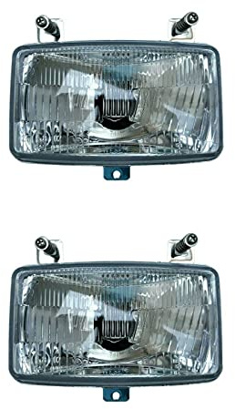 MelTruck® 2x H4 Scheinwerfer 12V 24V mit Fernlicht und Abblendlicht f. Traktor Deutz Fahr Agrotron