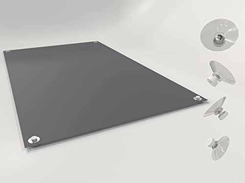 Home-Vision® Dachfensterrollo Verdunkelungsrollo Velux-kompatibel ohne Bohren mit Saugnäpfen Lichtundurchlässig Thermorollo Thermo-Rollo für Dachfensterr (Graphit, S06-96cm x 93cm)