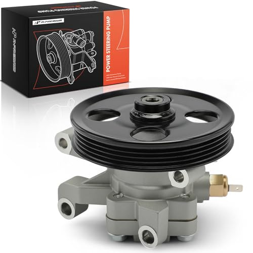 A-Premium Power Steering Pump, with Pulley, Compatible with Mazda CX-9 CX9 2007 2008 2009 2010 2011 2012 2013 2014 2015, 3.5L 3.7L Gas, Replace # LF2432650C