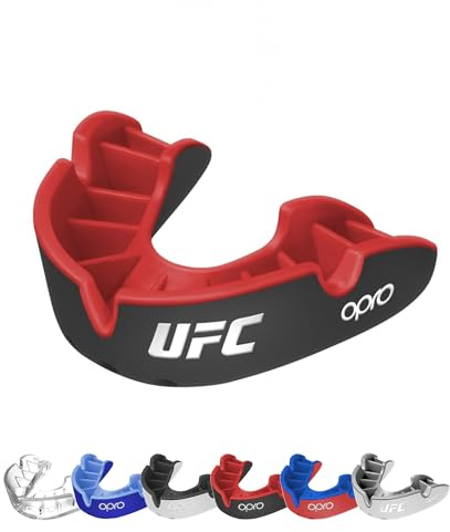 OPRO Mundschutz - Silber-Level Zahnschutz für Boxen, Kampfsport, MMA, Erwachsene & Kinder - Selbstanpassende Schiene für Hockey, Kickboxen, Rugby - Essenzielle Passform - Mit zahnärztlicher Garantie