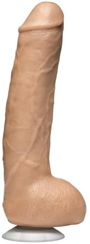 Doc Johnson Signature Series - The Legendary John Holmes - 12 Inch Realistic ULTRASKYN Dildo with Removeable Vac-U-Lock Suction Cup - F-Machine & Harness Compatible - for Adults Only, Vanilla