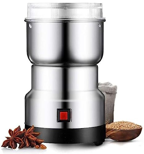 RUYICZB Electric Grinder, Multifunctional Electric Coffee Grinder Kitchen Mill Machine,Portable Household Small Dry Mill Grinder for Grains, Nuts, Beans, Spices