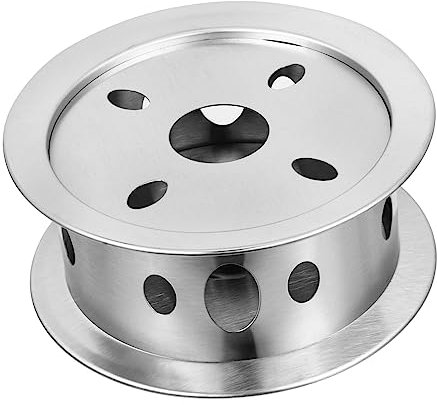 BESTonZON Rust-proof Stainless Steel Tea Warmer Candle Heater Practical Milk Warmer Creative Tea Stove for Home and Office Use