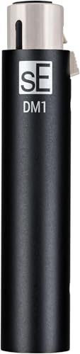 sE Electronics DM1 Dynamite - Preamplificador activo en línea de 1 canal, negro, preamplificador activo en línea para micrófonos pasivos dinámicos y de cinta con +28 dB de ganancia