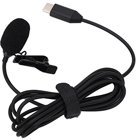 Microphone Cravate, Microphone de Caméra de Sport pour Insta360 One X2 X3, Clip Omnidirectionnel Anti-interférence sur Micro Cravate pour Webcast Vlog, Entretien de Prise de Vue