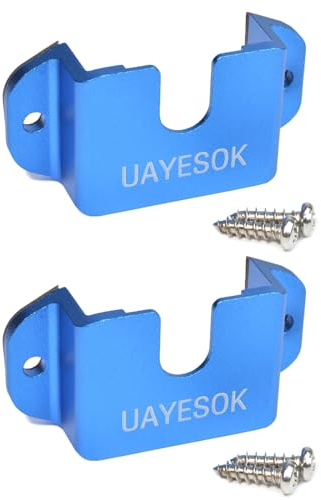 UAYESOK 3-In-1 Auto Walkie Talkie Halterung, Funkgerät& Lautsprecher Mikrofon& Mobilfunkgerät Halter, CB Funk Mikrofohalterung mit 3M Kleberücken für Baofeng Kenwood Motorola Quansheng (Blau 2St.)