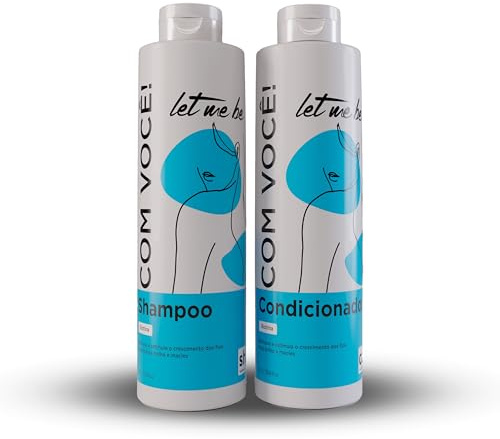 Let Me Be - Kit Com Você Biotina y Complejo Vitamínico B Champú y Acondicionador, Cuidado Diario, Brillo y Suavidad, Control del Frizz con Hidratación profunda (2x1L)