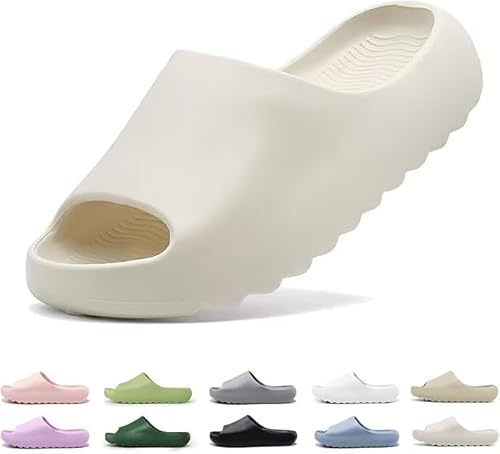 Jugsar Cloud Slides for Kids, Toddler Shower Slippers Children Bathroom Pool Sandals, Boys Girls Comfy Thick Sole Slippers, Summer Non-Slip Beach Shoes