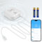 Detector de Fugas de Agua WiFi, 100dB Alarma Sensor de Agua y de Tuya App, 3 Tipos de Detección Detector Inalámbrico con Desmontable 105 cm Cable de sonda Prolongado para Casa Cocina, Baño (2,4G)