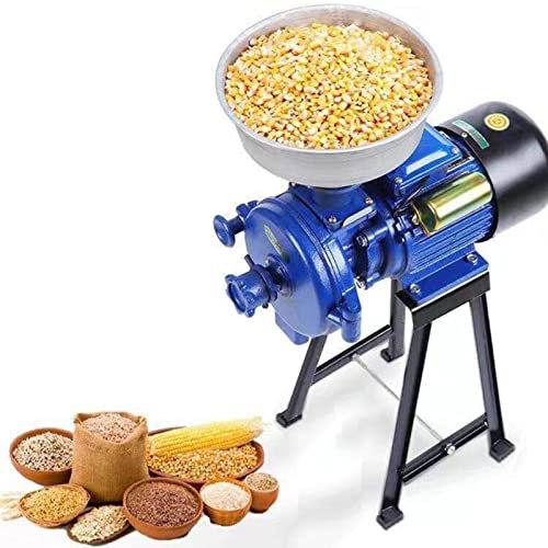 Molino de molienda, Molino de maíz para harina, arroz, Granos de café en Polvo, Molino de Alimentos eléctrico, Molino de Granos de Alta Resistencia, Molinillo de Cereales húmedos y Secos con