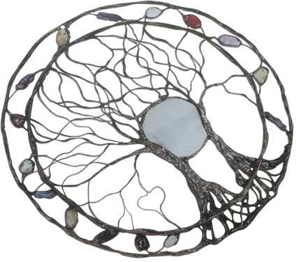 GOOHOCHY Ciondolo Sospeso in Ferro Decorazione Albero Della Vita Pendente Da Giardino Per Parete Camera Da Letto