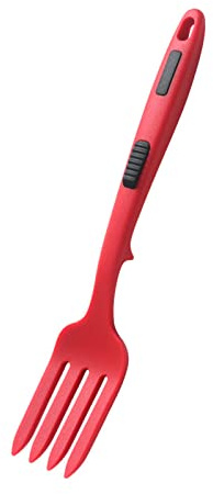 Tenedor flexible de silicona, multifunción, antiadherente, para mezclar, utensilios de cocina, tenedor de cocina grande
