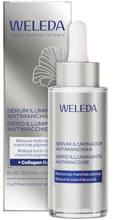 WELEDA Anti Pigmentflecken Bright Serum 30ml Blauer Enzian vegan Bio Serum | Naturkosmetik Anti-Aging Gesichtsserum strahlender Teint weniger Altersflecken Edelweiß Bio Pflegekonzentrat Bright