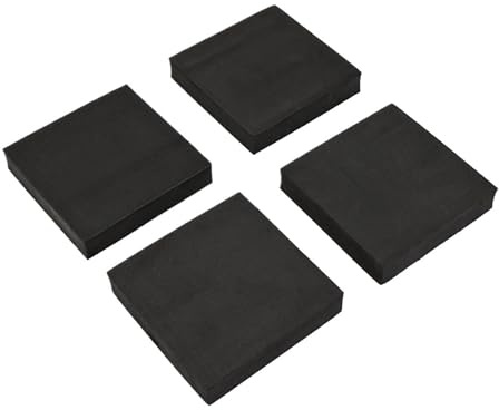 4Pcs Square Anti Vibration Pad Washing Machine Shock Pad Multifunctional Anti Vibration Mat Non-Slip Mat Stand Refrigerator(4pcs 10x10x2cm)