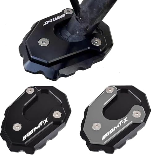Midimttop Accesorios para motocicleta 800MT/X Extensión de pata de cabra lateral de aluminio, compatible con CFMOTO 800 MTX MT800X 2024-2025 (Negro-MTX)