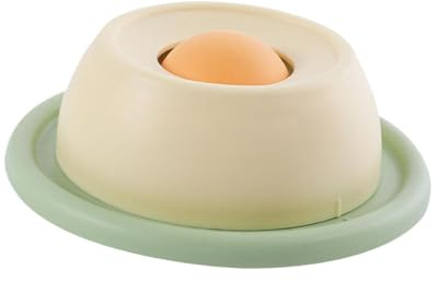 Qianly Slow Feed Bowl Fressbremse für Katzen Interaktives Spielzeug Anti Schling Futterspender Bissfest Waschbar Aus PP Material für Spiel Heimtierpflege Woh, Gelb