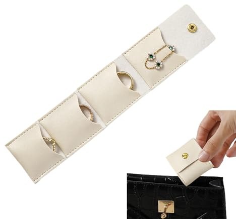 Mini pochette de voyage à bijoux - Tube à rouleau de rangement portable avec fermeture, polyvalent, polyvalent, mignon, pour bijoux, Bufandas, Largas Para Mujer Boucles d'oreilles Colliers |