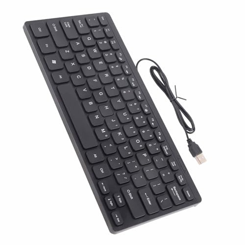 TYCIONG Mini Teclado K1000 con Cable USB, Resistente Al Agua, Compacto, Kaypad Multimedia para Accesorios de Ordenador