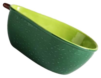 HEALSOPTHY Piatti in Ceramica Design Avocado per Colazione e Dessert, Facili da Trasportare e Conservare, Scodella Versatile per Insalate e Frutta