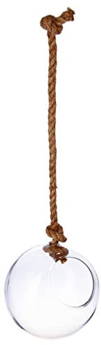 Atmosphera - Vase Boule - Verre et Corde - D19 cm