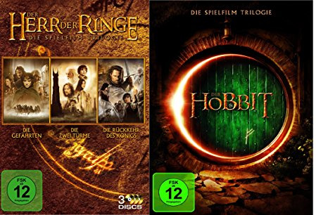 Die Hobbit Trilogie [3 DVDs] &Der Herr der Ringe - Die Spielfilm Trilogie [3 DVDs]