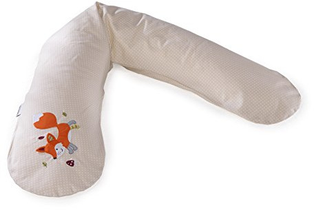 Theraline das Original-Stillkissen mit Dinkelspreufüllung inkl. Feinköperbezug (27 Fuchs Knistertier)