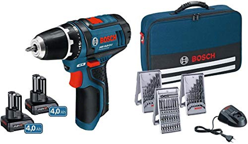 Bosch GSR 12V-15 + 2x 4,0Ah in Tasche, 1 Stück, 0615990HV1