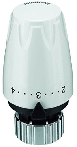 Heimeier - Diseño de la cabeza termostato - elemento de control de color blanco mate con dx 9724 a 24.500 unión de apriete (conexión directa mrv)