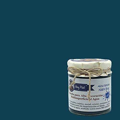 Mary Paint | Pintura para muebles efecto Chalk Paint, Azul Noche Ref. 1000007-250ml