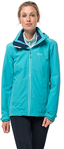 Jack Wolfskin Evandale Hardshell jacka för kvinnor Mörk aqua S