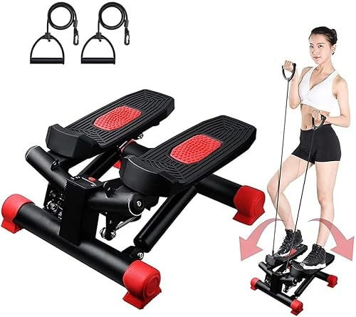 Walgreen® Exercise Stepper, Mini Aerobic Stepper with Display, Quiet Fitness Stepper Including Resistance Bands, Massageable Gym Stepper for Home Workout, Legs Arm Full Body Training Exercise Machine