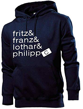 Generisch Weltmeister Kapitäne Capitano Männer Hoodie Sweatshirt Navy XL