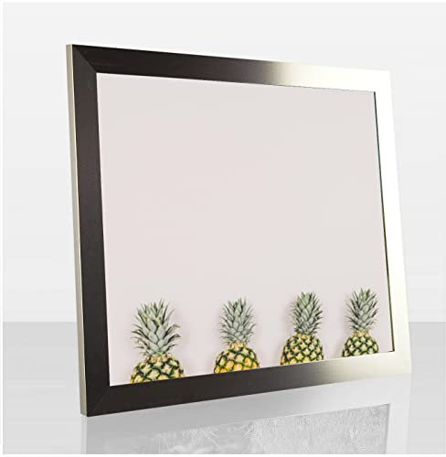 Bonito Slimline Profil Bilderrahmen Posterrahmen 48x68 cm Farbe Champagner 68x48 cm Puzzlerahmen Diamond Painting mit Kunstglas klar