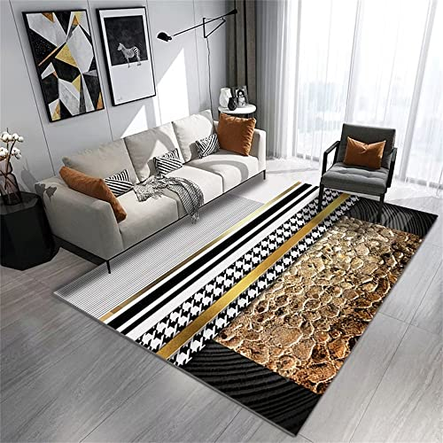 RUGMRZ Teppich Außen Wohnzimmer Schlafzimmer im modernen chinesischen Stil schmutzabweisend Teppich geometrisches Muster Mehrfarbig landhausstil deko Teppich Zimmer Teppich Teppich Außen küchenläufer