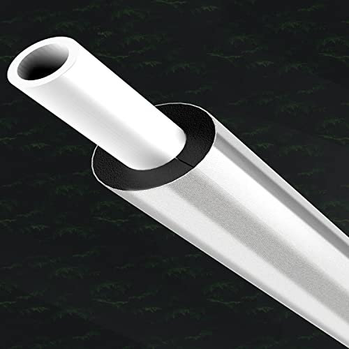 AEMIN Öffnung Selbstklebende Gummi-Kunststoff-Isolierung Geprägte Alufolie, Frost- Und Flammschutzmittel ID76mm(2.5points) xT30mm/L95cm Außenrohrleitung Solarwärmedämmung Rohrmanschette