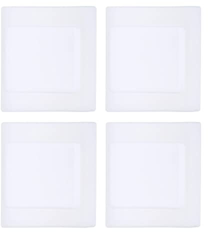 PATIKIL Light Switch Dust Cover, 4 Pack Blank Wall Plate Panel Switch Protector Dustproof Waterproof Protective Cover for Bathroom, Rubber Translucent
