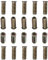YoiYee M6 x 30mm Threaded Insert Nuts Heavy Duty for Wood Furniture, Hex Socket Drive, Zinc Yellow Passivated - 20pcs