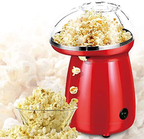 Máquina de Palomitas, 1200W, Palomitero Vintage, Revestimiento Antiadherente, Agitación Eléctrica con Tecnología de Calor Rápido, Explosión Rápida en 3 Minutos, para Fiestas y Noches de Cine