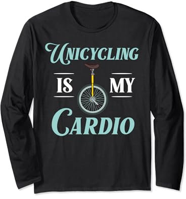 Einrad Fahrrad Lustiges Training Lernen Radfahren Langarmshirt