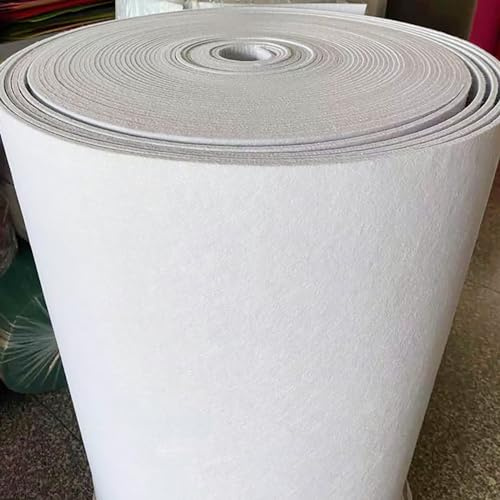 JINDAOSH Fai da Te Tessuto Feltro al Metro 5 Mm di Spessore per Artigianato Cucito Patchwork Progetti Decorazioni Natalizie 100 Cm Larghezza Venduto al Metro 17 Colori(Color:Bianco)