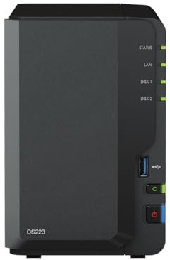 Synology DS223 Solution NAS 2 Baies 32 to installée avec 2 x 16 disques HAT3300