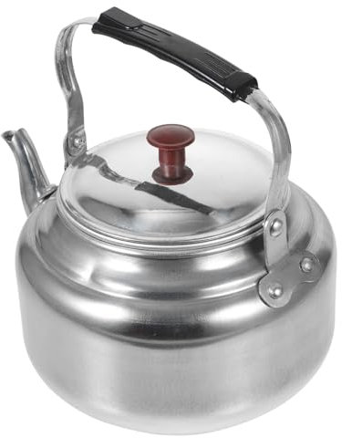 JECOMPRIS tetera metalica cafeteras bote cafe turco maquina de cafe cafetera retra hervidor de agua caldera estufa hervidor de agua estufa cámping tetera pequeña termostato pava viajar