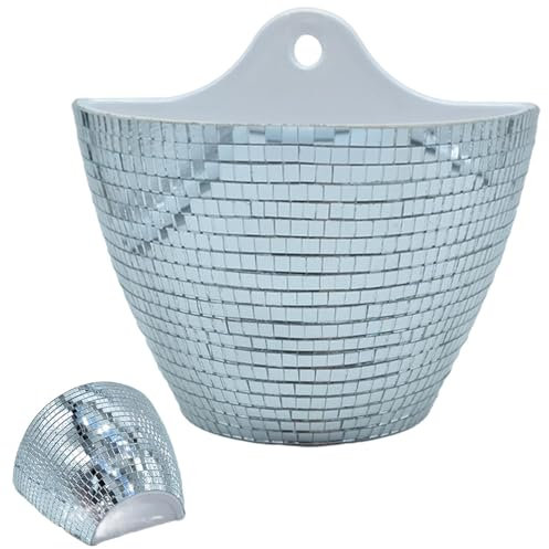 Discokugel-Wand-Pflanzgefäß, zum Aufhängen an der Wand, Discokugel-Pflanzgefäß, Discokugel-Vase, Boho-Blumentöpfe für Innen- und Außenpflanzen