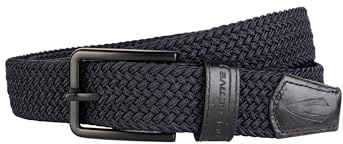 camel active Herren Elastischer Flechtgürtel Dunkelblau, menswear-L