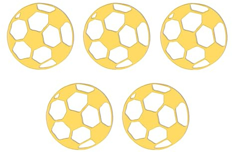 Acrylic Football Ball Cake Toppers Acrylic Soccer Ball Cake Toppers Decorations (Gold Mirror Acryl)