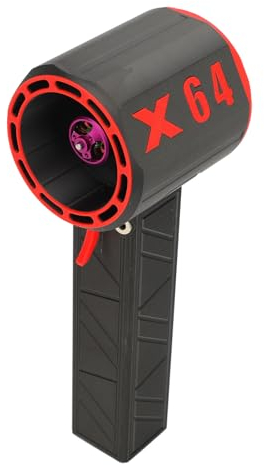 Elektrischer Luftstaubsauger, Stufenlose Geschwindigkeitsregelung, 8000-mAh, 64-mm-Bürstenloser Hochgeschwindigkeitsmotor für die Schneeräumung, 100–240 V, Schwarz, Rot